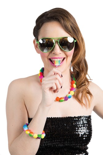 Brille neongrün