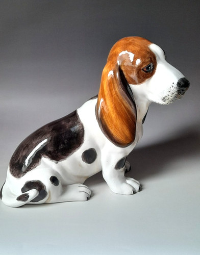 Große basset hunde - figur, 26