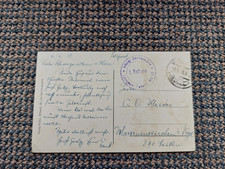 1 Stk Postkarte dt Reich 1918 Feldpost Königl.Sächsisches Landwehr 5.Batterie