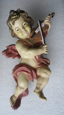 Engel Putte mit Geige  Figur zum Aufhängen Gr. 26cm