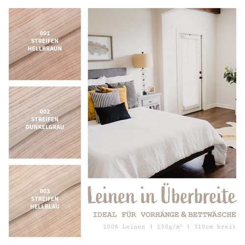 Leinen meterware überbreit - meterware,