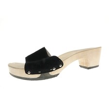 Softclox Clogs Sandalen Sandaletten Leder Schwarz Damen Gr. 41