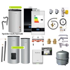 Buderus Logaplus Paket W42 Gasbrennwertheizung GB182i.2 BC400 Speicher 15-35 kW
