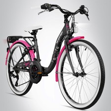 24 Zoll Kinderfahrrad Bergsteiger Atlantis STVO Citybike Mädchen Fahrrad B-WARE