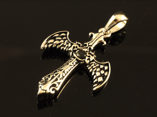 925 kleiner kreuz anhänger - kleiner,