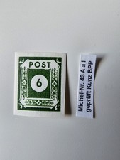 Briefmarke SBZ - Mi 43 A a I - Post - Gepr. Kunz BPP