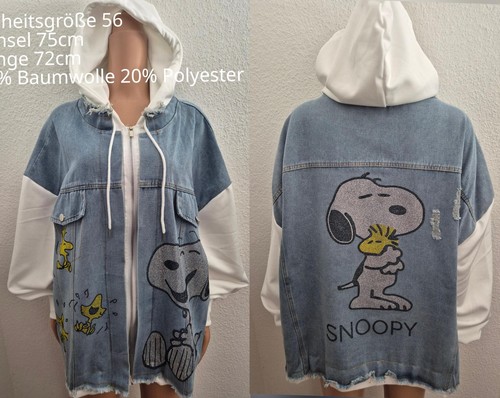 Snoopy denim jeansjacke - denim,