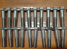 10 Stk. Niro Schrauben-Bolzen M18 /80 mm /Schlüsselweite 27