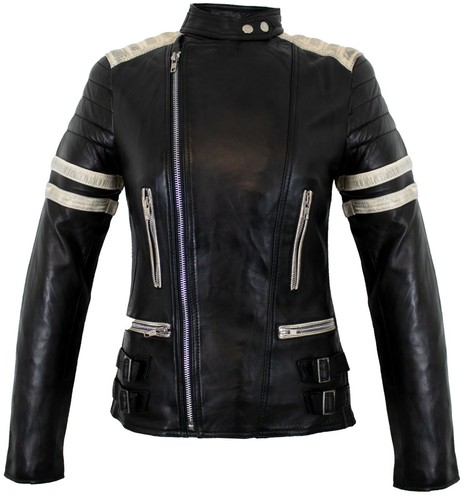 Damen motorrad lederjacke - damen,
