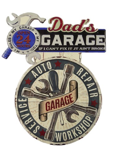 Blechschild dad garage - "dad's, garage"