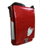 LOF Tasche Kunsthandwerk Umhänge Tasche Lkw Plane Rot NEU