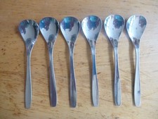 WMF Cromargan Verona Ascona  6 Eierlöffel Dessertlöffel  13,4  cm unbenutzt