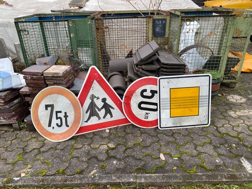 Alte verkehrsschild 50 km - verkehrsschild, /er