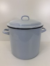 Vintage Alter Wecktopf Emaille