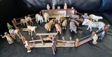 Grosses Konvolut Massefiguren * Zoo Tiere Menschen * teils sehr alt *  