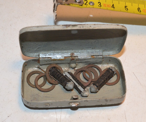 Oldtimer blechdose 50er - blechdose, ca