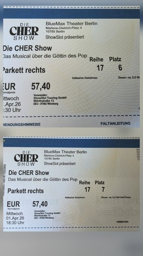 Cher musicalkarten für die - für,