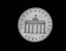 Gedenkmünze 20 Mark DDR 1989 Brandenburg Tor Silber