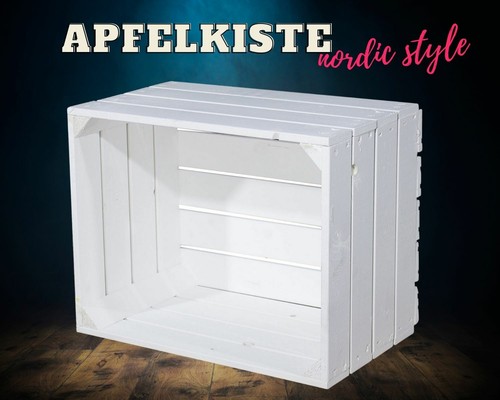 Neue weiße apfelkiste - neue,