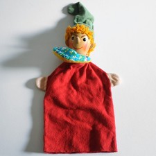 Vintage Handpuppe DDR Sonneberger Handspiel Puppentheater Junge Bub Kasper