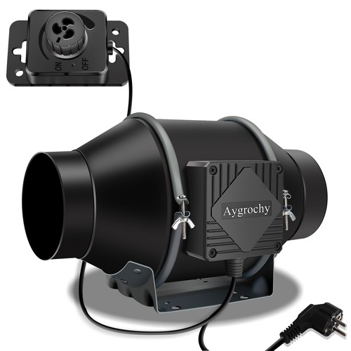 Aygrochy 100mm rohrventilator - 100mm,