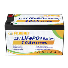 12V 10AH LiFePO4 Akku Lithium Batterie BMS für SolarBatteri Home RV Camping Boot