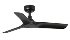 Mini Deckenventilator mit Fernbedienung Hey Schwarz 90cm DC Lüfter Leise Flach