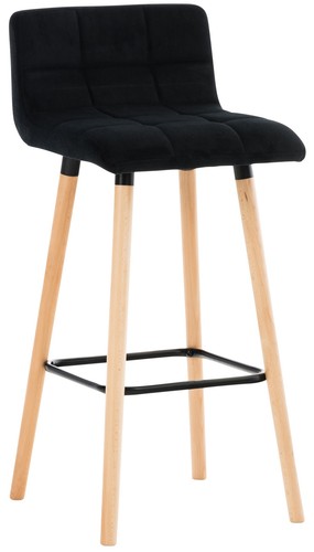 Barhocker lincoln samt - barhocker,