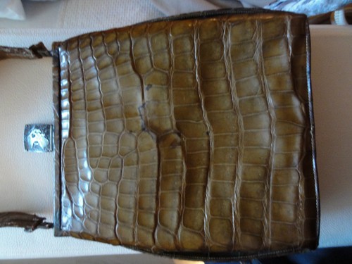 Leder tasche super - tasche, kroko