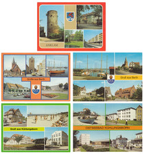 5 DDR Ansichtskarten /