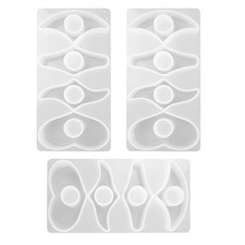  3 Pcs Silikonharz-Schmuckgussform Ornament-Silikonform Resin Lesezeichen