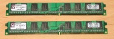2x 1GB RAM DDR2 Kingston