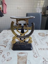 Bilateral Briefwaage  Waage Antik Vintage Schwarz Gold.