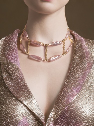 Designer kette barock perlen - barock,