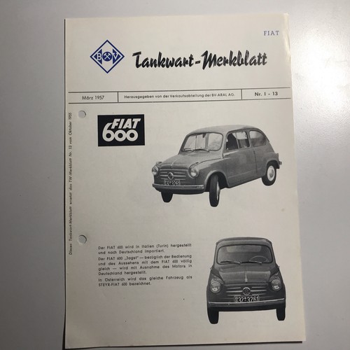 Aral tankwart merkblatt - , zum