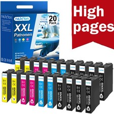20x Patronen für Epson 604 XL XP2200 XP2205 XP3200 XP4200 XP4205 WF2930 WF2950