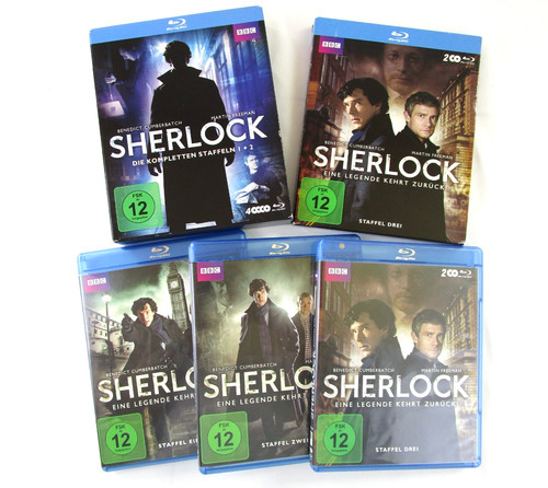Sherlock blu ray disk staffel - sherlock,