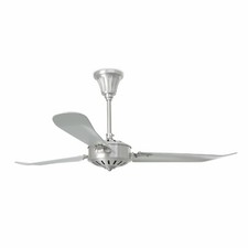 Deckenventilator mit Fernbedienung Aoba Nickel 142cm Wohnzimmer Ventilator