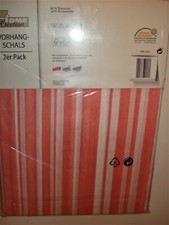 Vorhang-Schals 2er Pack 2 Dekovarianten Schlaufenschal Gardine Vorhang 