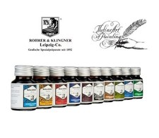 Rohrer & Klingner Tinte Tintenglas,Schreibtinte,writing ink,für Füller,Konverter