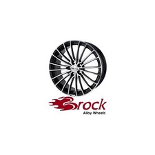 4x Brock B24 8,5X20 5/114,30 ET35 Schwarz Front-poliert