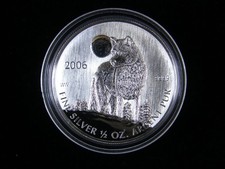 Kanada 2006 1/2 oz Silbermünze (0,9999) 1 $ - Timber Wolf