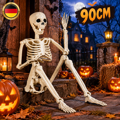 Skelett halloween lebensgroß - halloween,