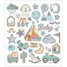 Babysticker Junge mit Silber