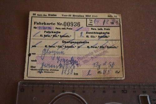Alte fahrkarte - alte,