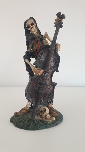 Skelett spielt kontrabass - skelett,