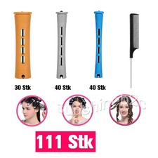 111 Stk Dauerwellen Wickler Lockenwickler Hitzefreier Lockenwic Lockenstab-Set