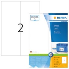HERMA 4658 Etiketten Premium A4 105x297 mm weiß Papier matt 200 St.