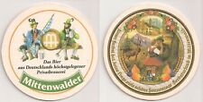 Mittenwalder Privatbrauerei - alter Bierdeckel "Herbsturlaub in Mittenwald"