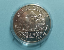 Somalia 1000 Shillings 2006 Elefant 1 Oz (999) Silber PP